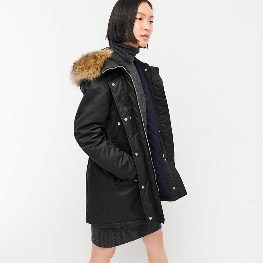 J Crew XXS perfect winter parka with Primaloft